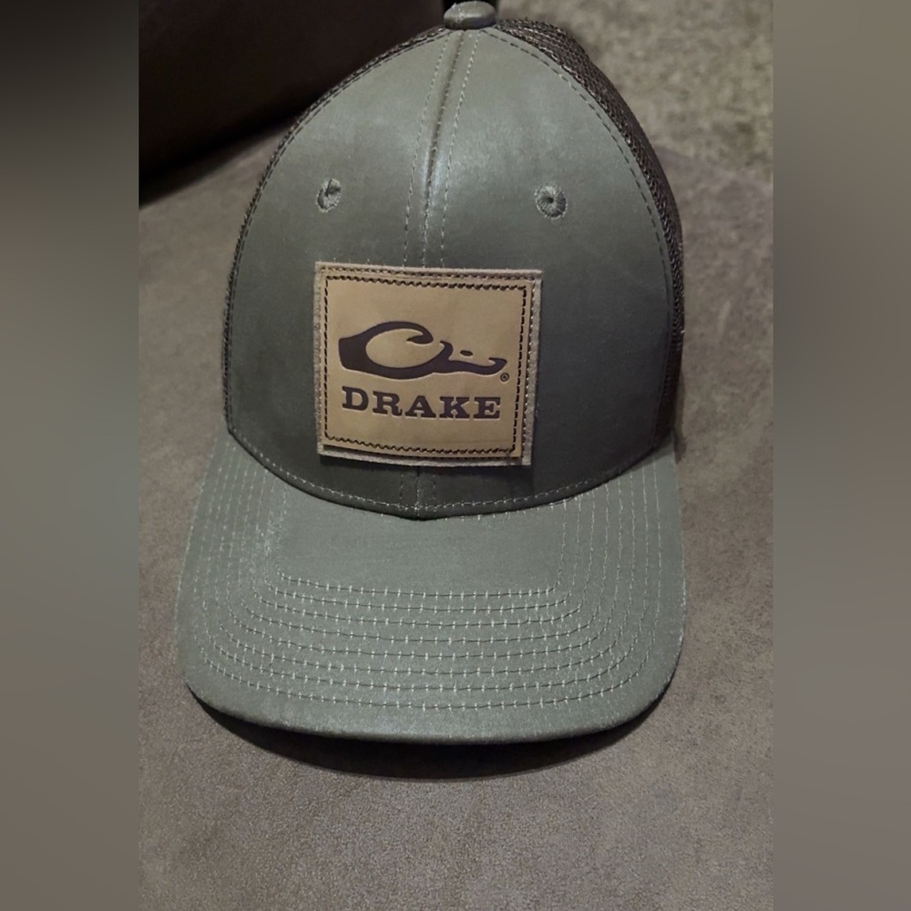 Drake Olive Green and Tan Hat